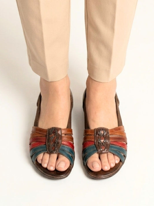 Brown Casual Ethnic Sandals
