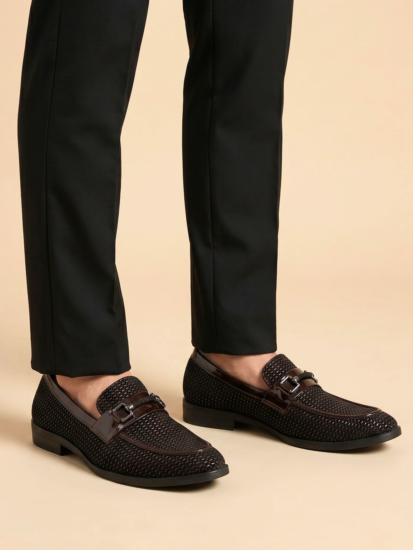 Brown Ethnic Bit Loafers