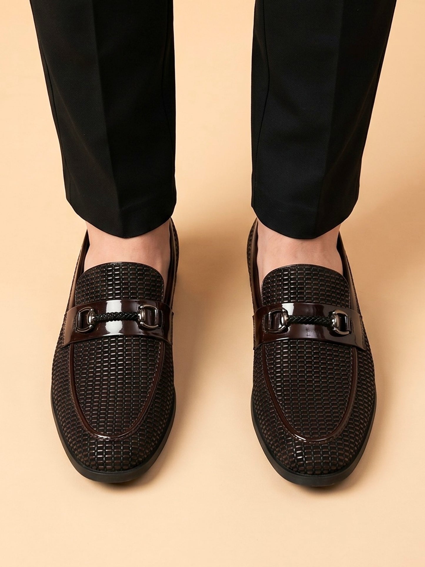 Brown Ethnic Bit Loafers
