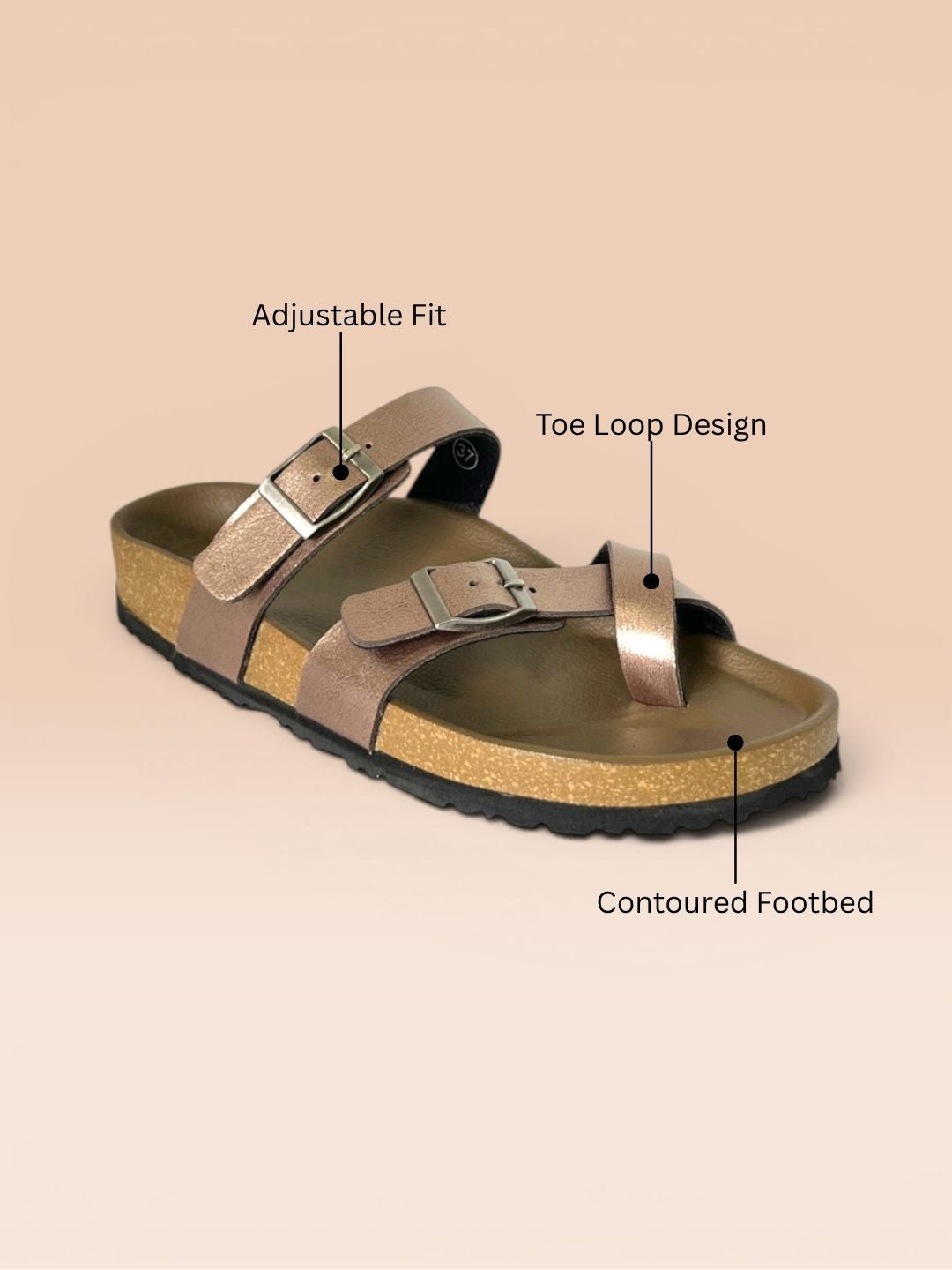 Copper Toe-ring Sandals