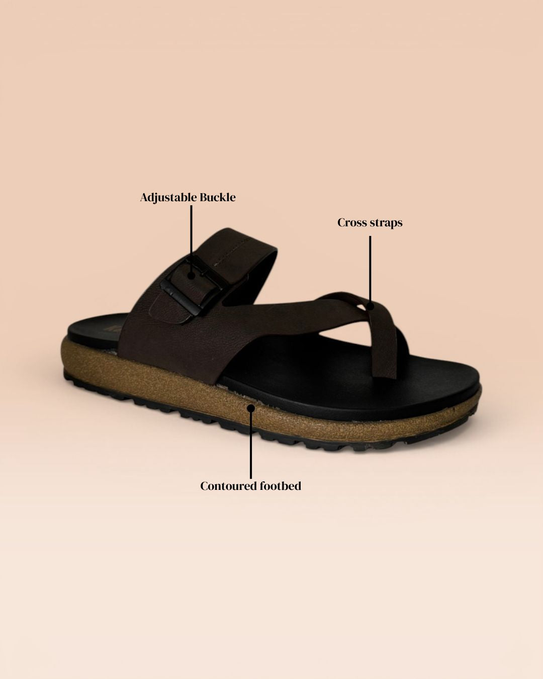 Men's Brown Comfort Sandals