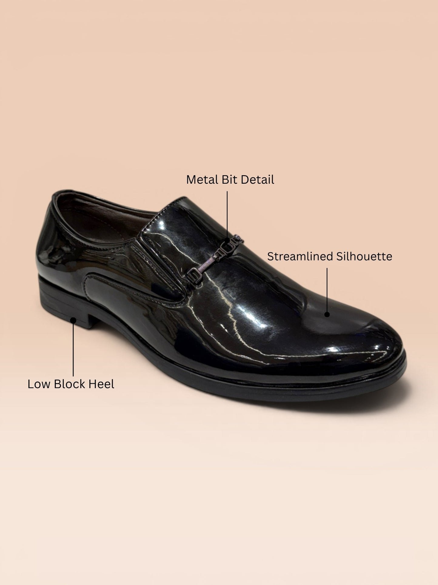Black Ethnic Bit Loafers