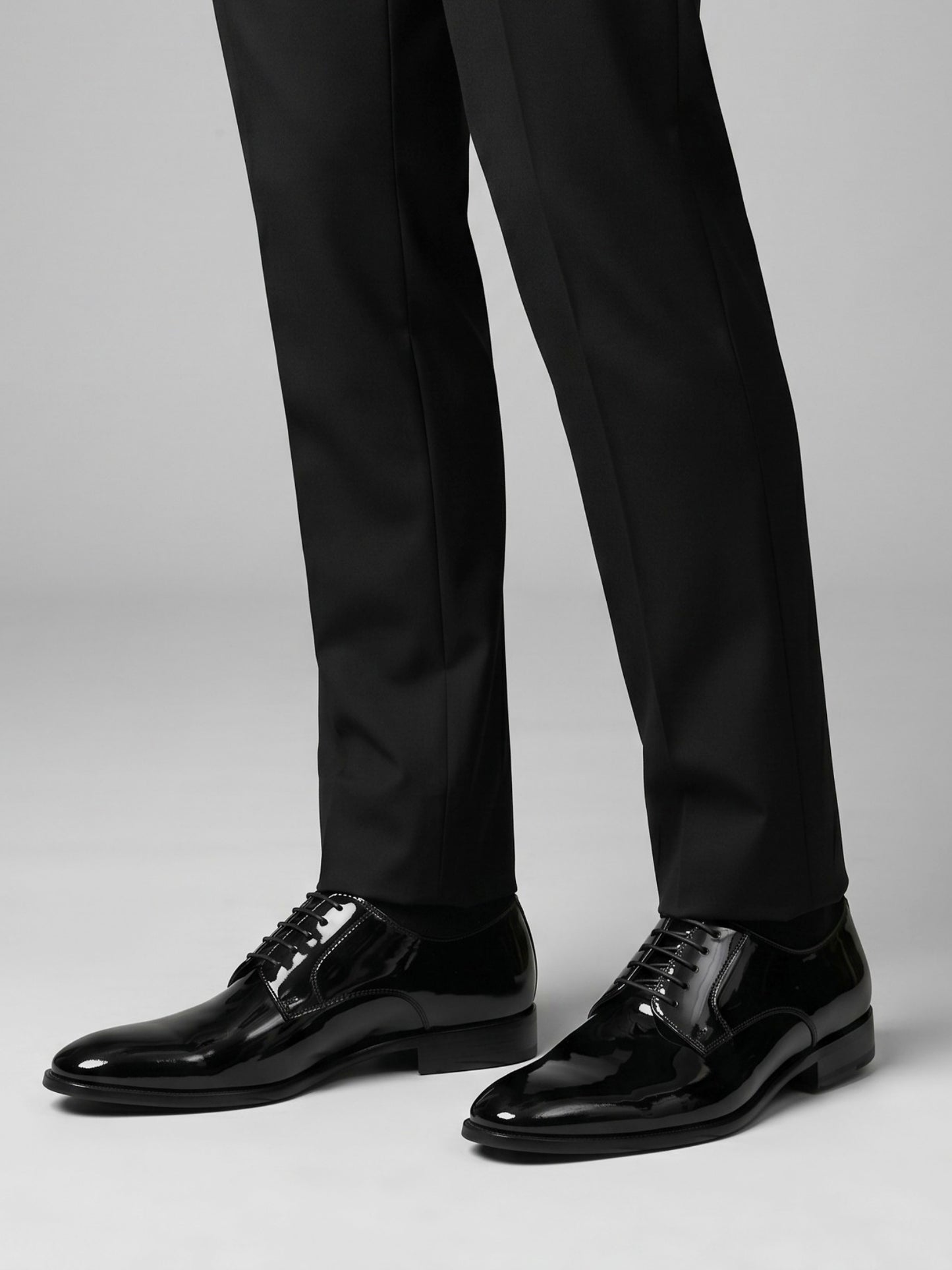 Black Ethnic Lace Up Shoes