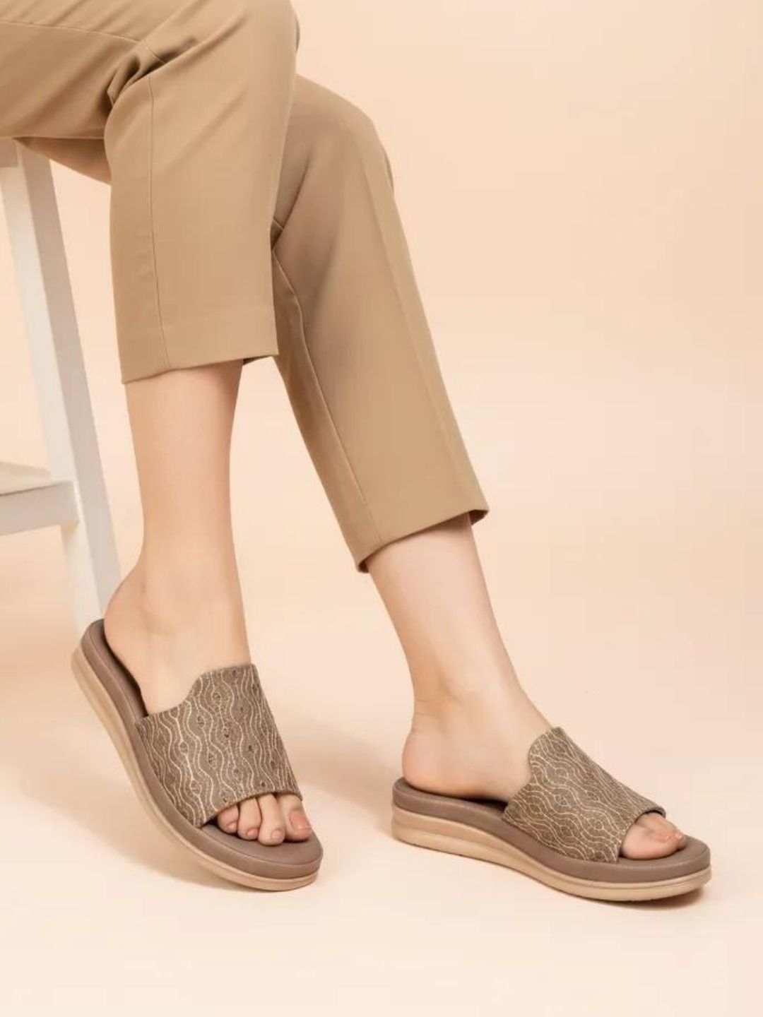 Brown Comfy Soft Sandals