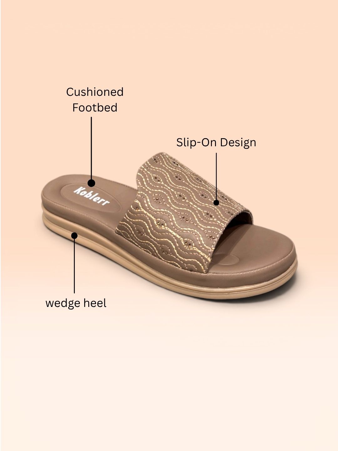 Brown Comfy Soft Sandals
