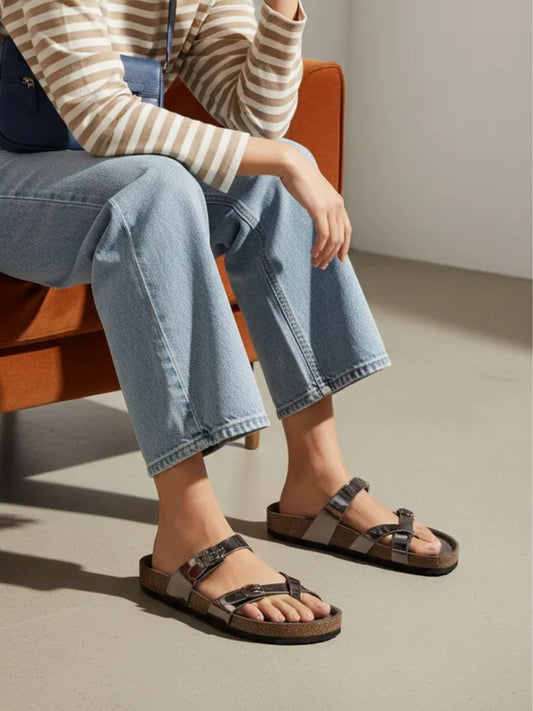 Silver Toe Ring Sandals