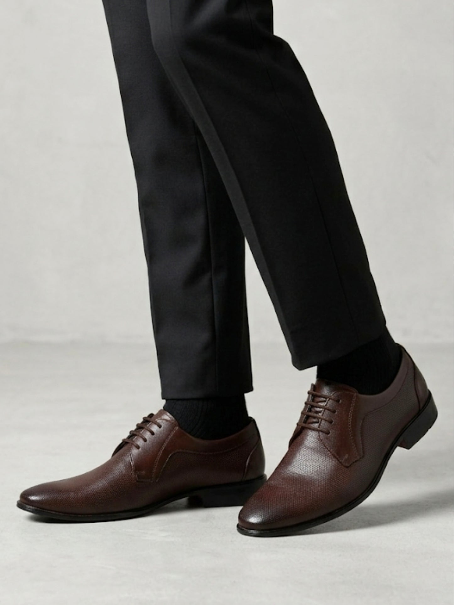 Brown Formal Derby Shoes