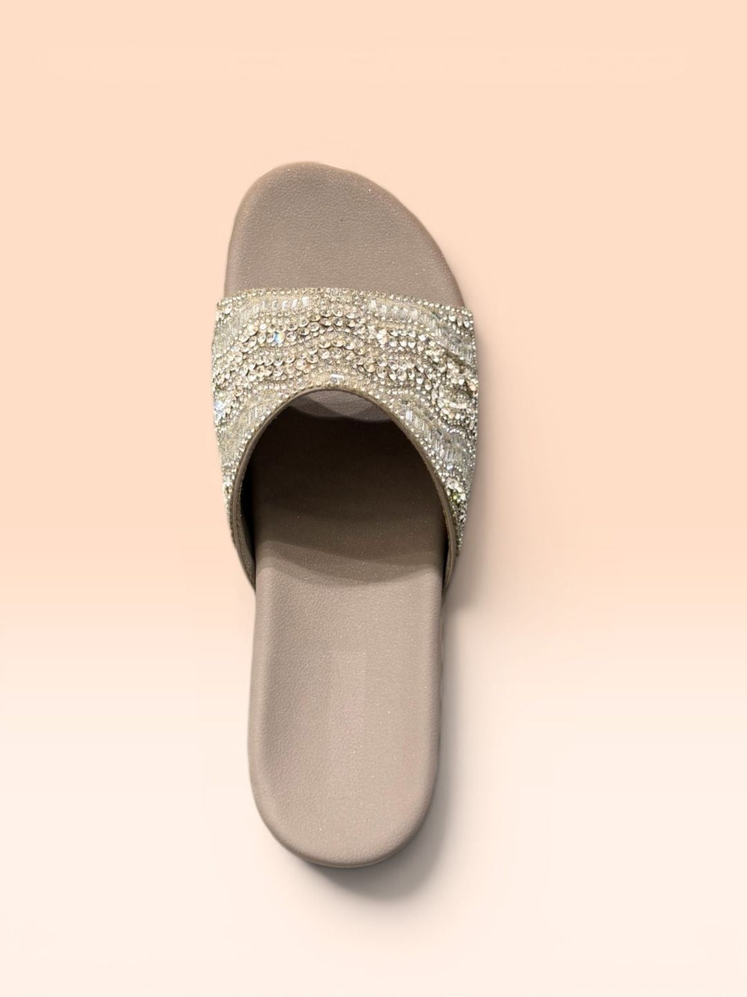 Grey Women Shimmer Sandals