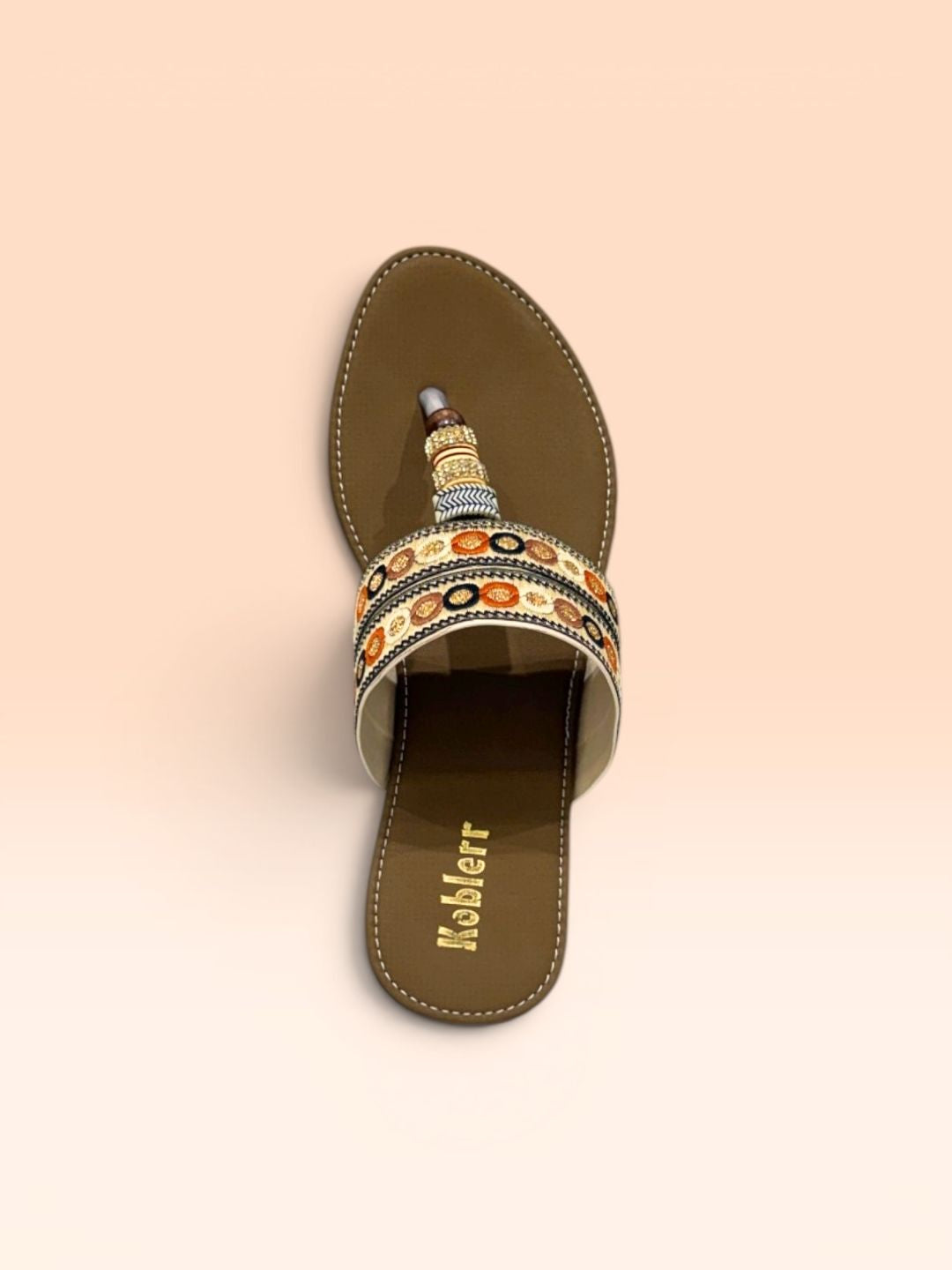 Beige Casual Slip-On Sandals