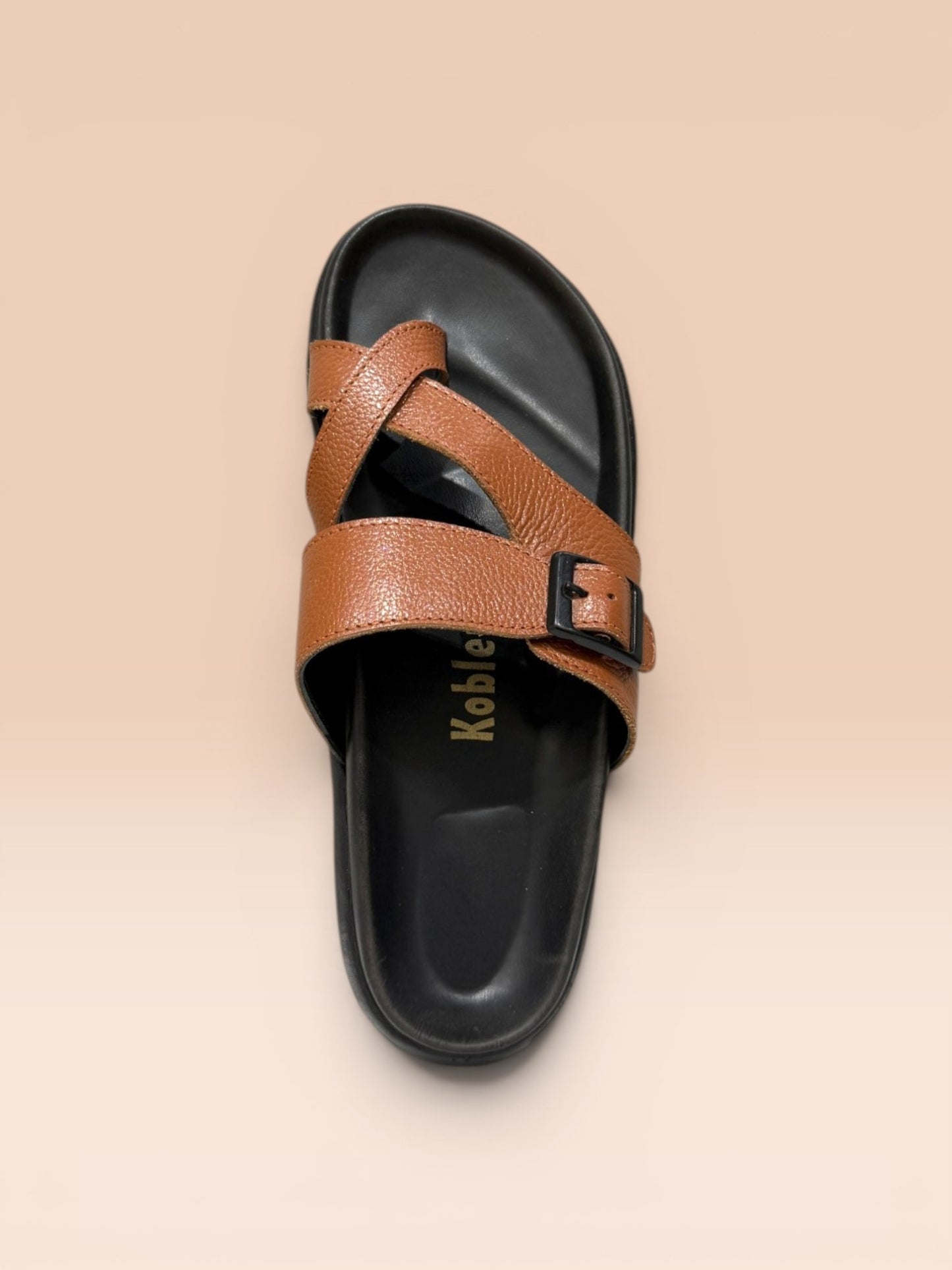 Men Cross-Strap Buckle Sandals