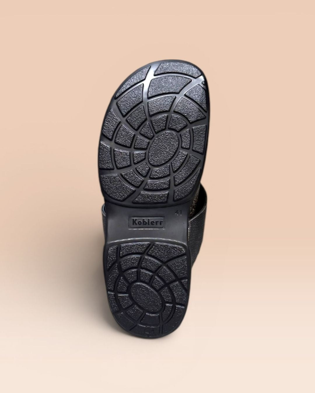 Black T-strap comfort Sandals
