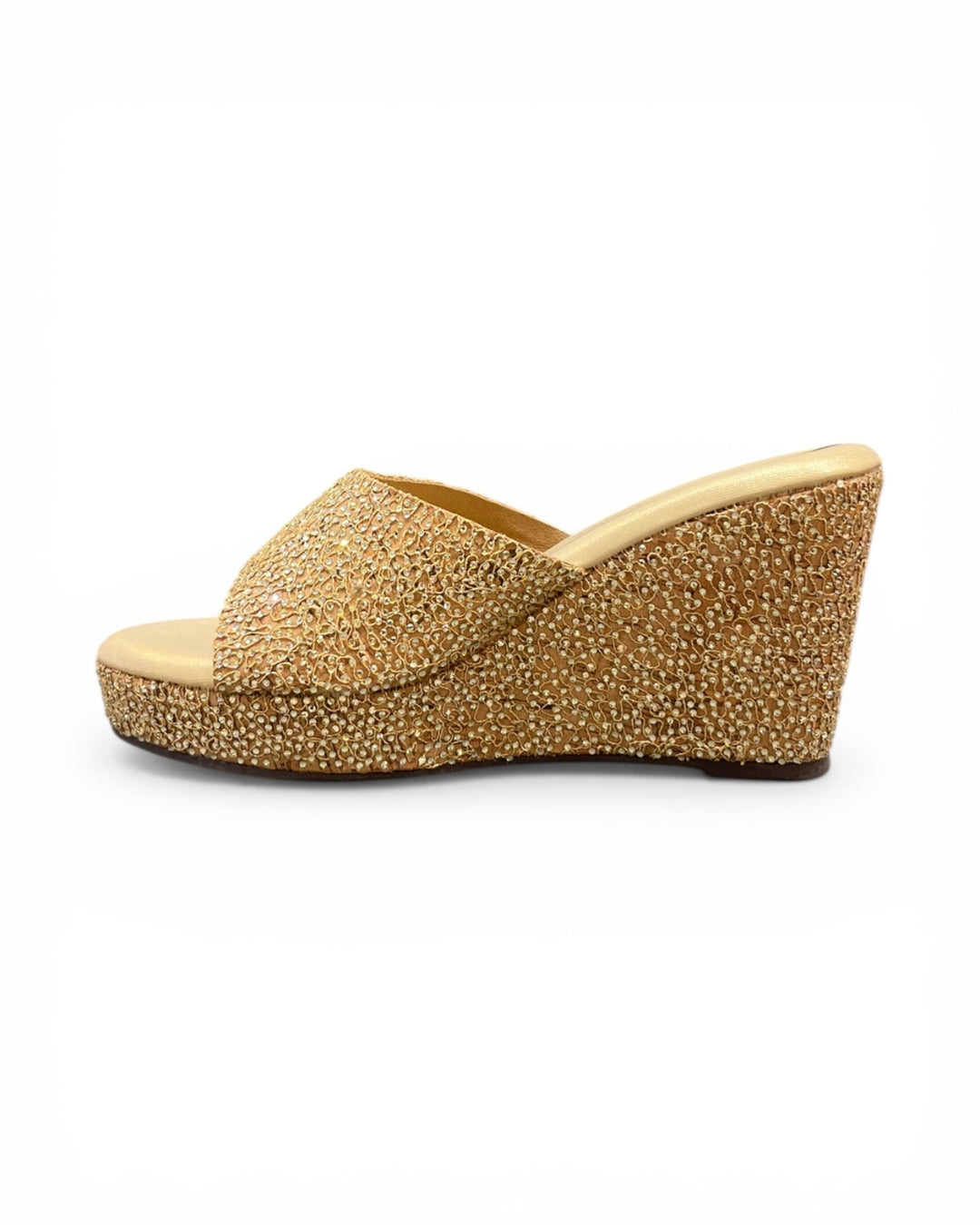 Embellished Wedge Sandals