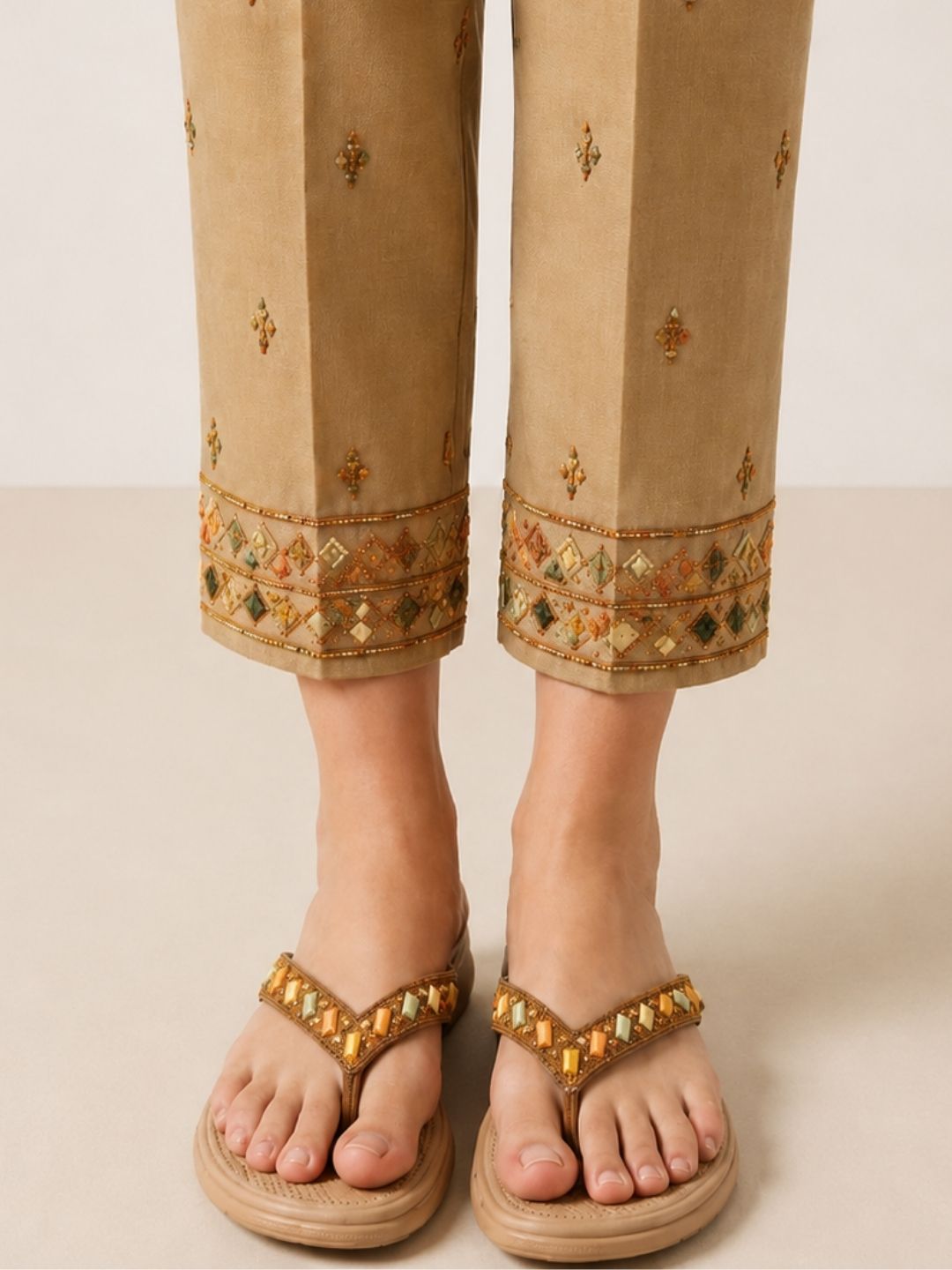 Tan Slip-on Casual wedge