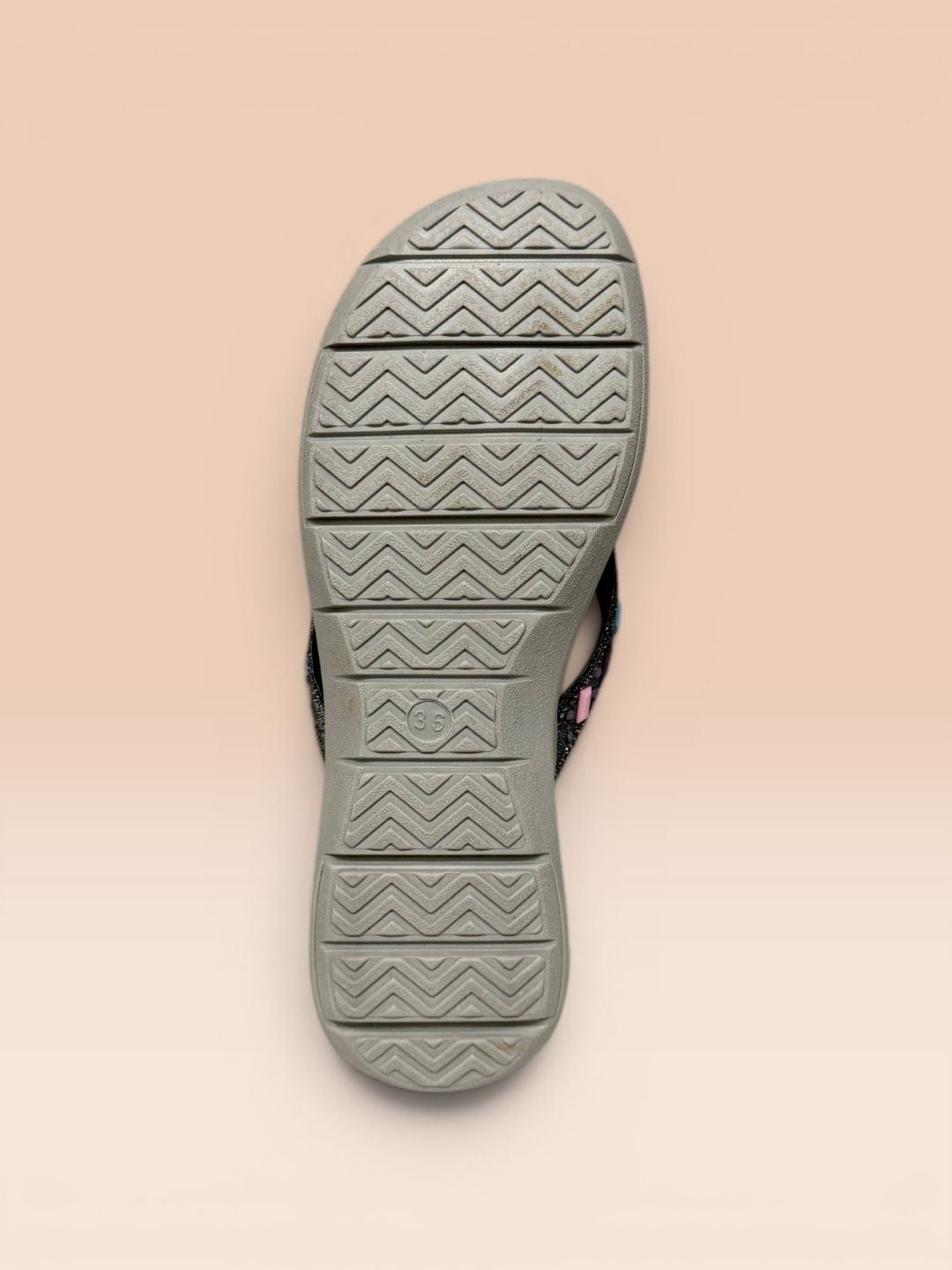 Black Slip-on Casual wedge