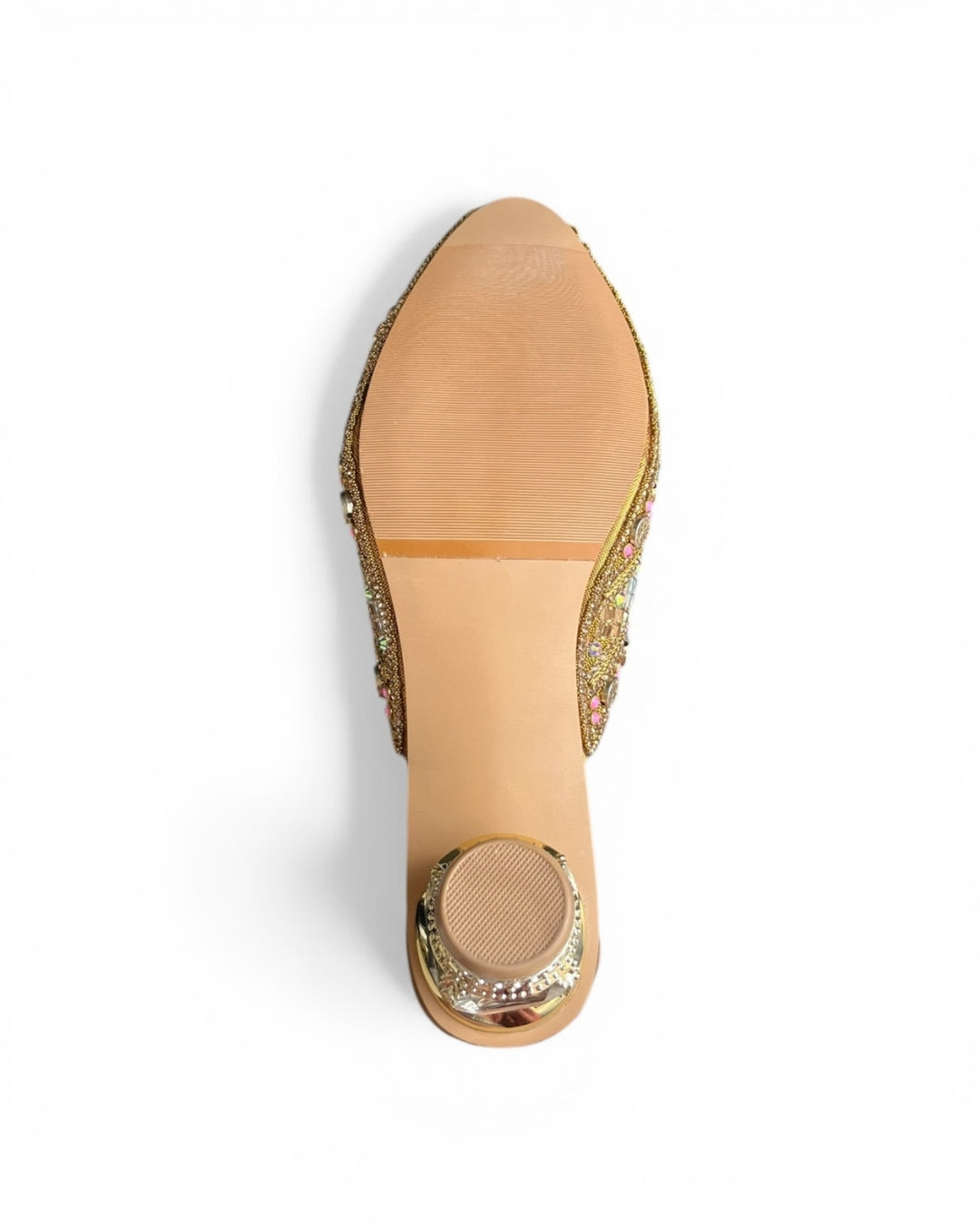 Embellished Peep-Toe Sandals