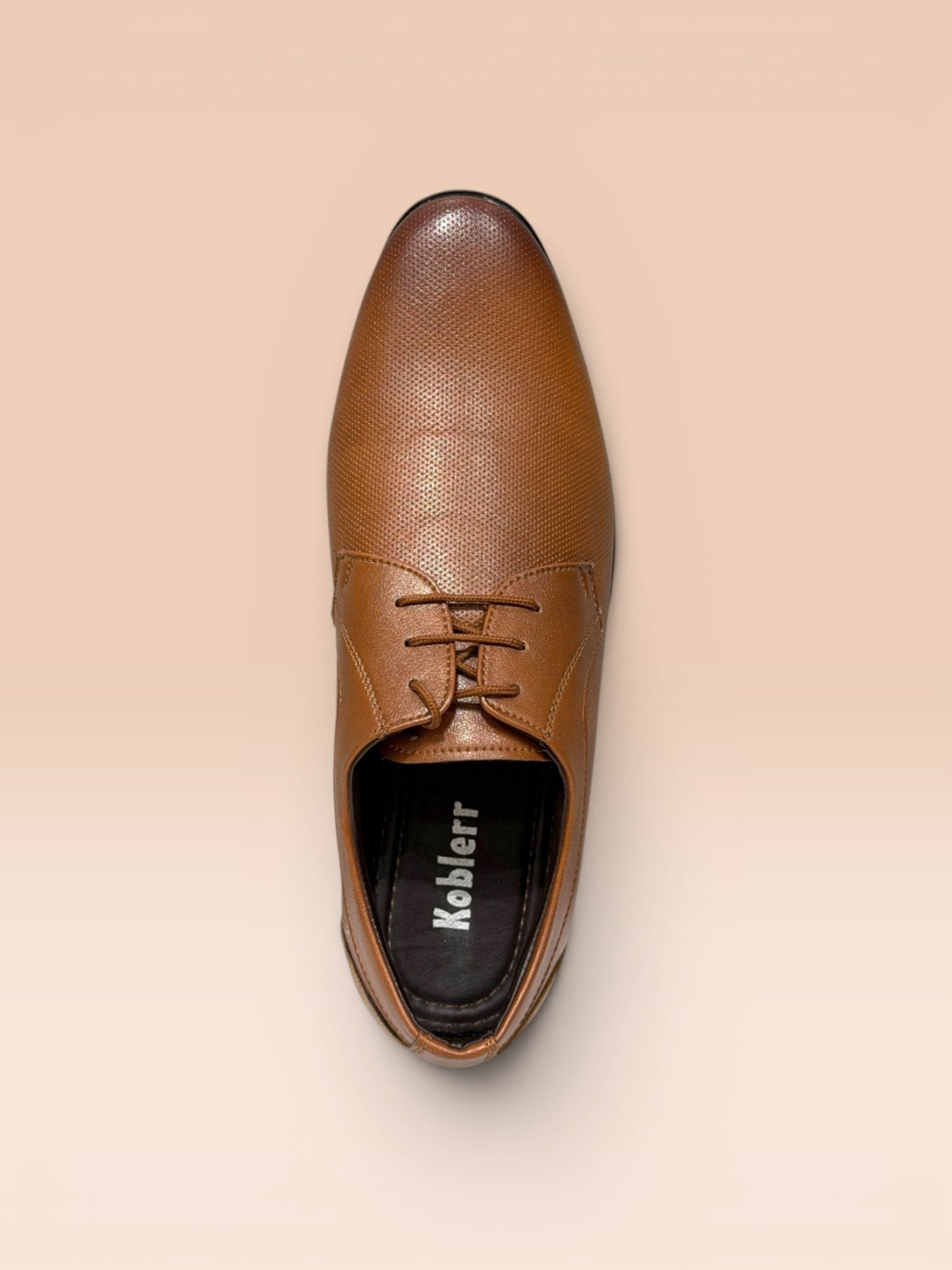 Tan Formal Derby Shoes