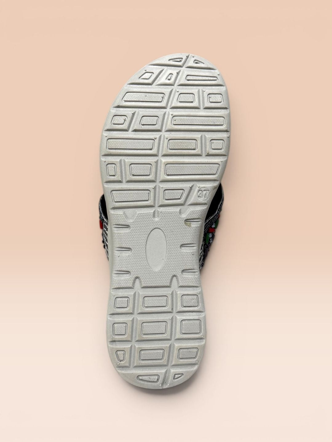 Grey Casual Wedge Sandals