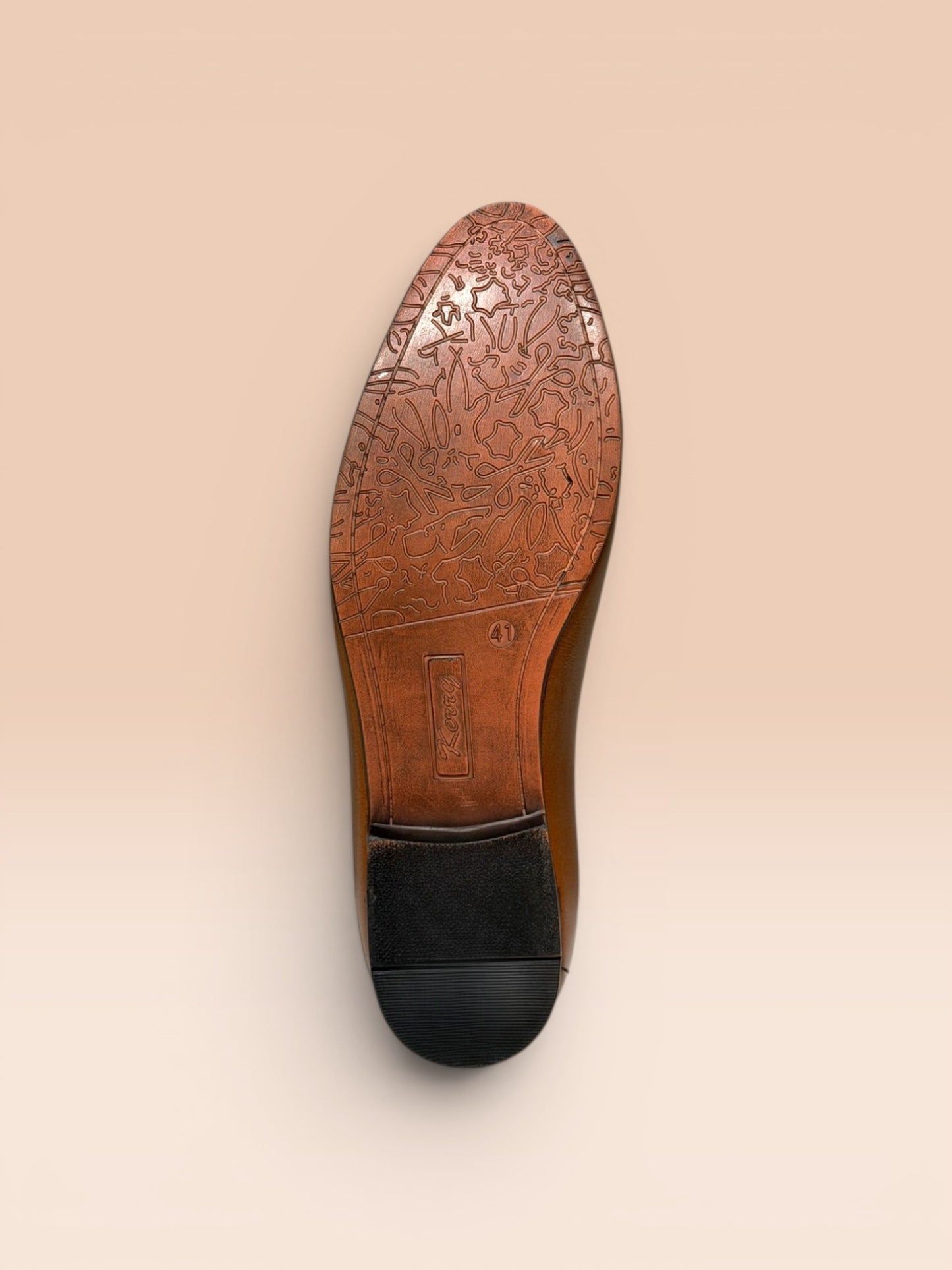 Tan Embroidered Ethnic Loafers