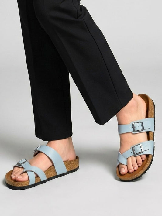 Blue Toe-ring Sandals