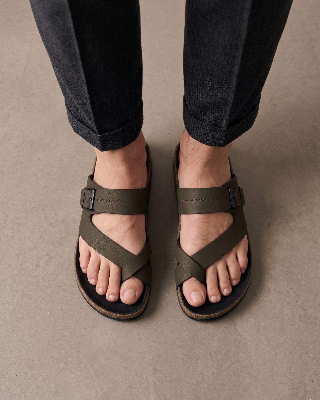 Men's Olive Comfort Sandals