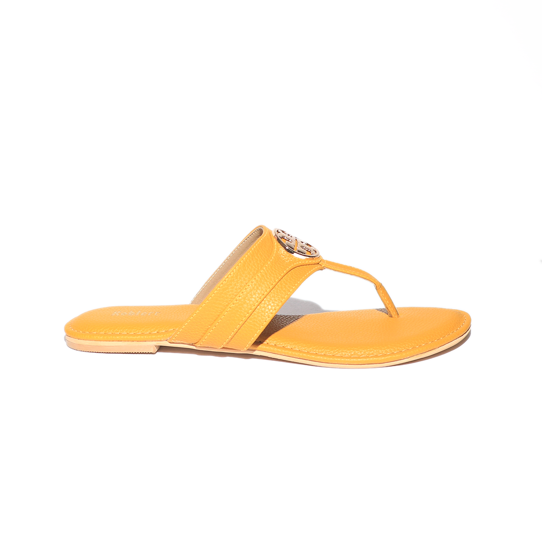 Yellow Flat Thongs