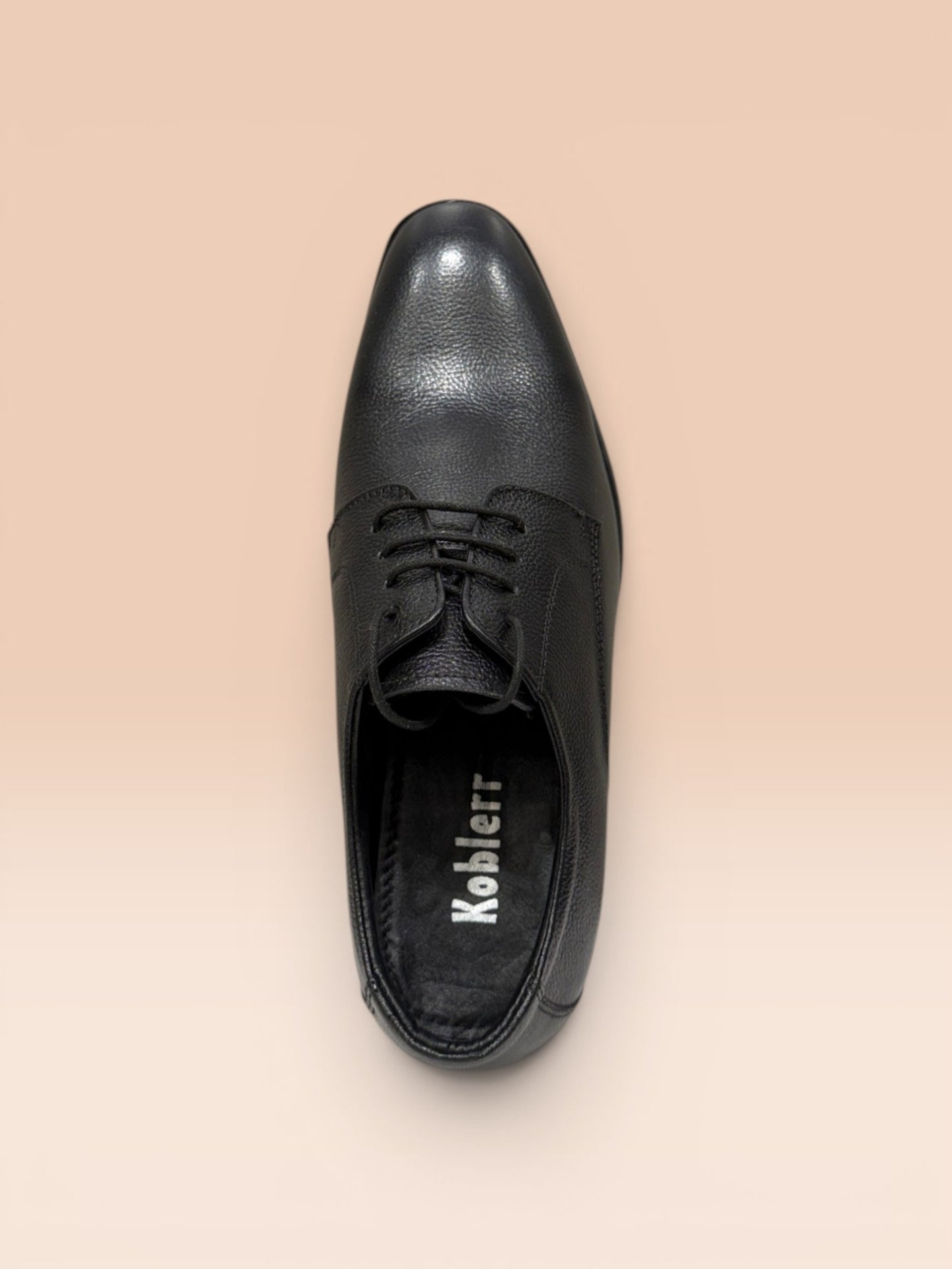 Black Leather Derby Shoes