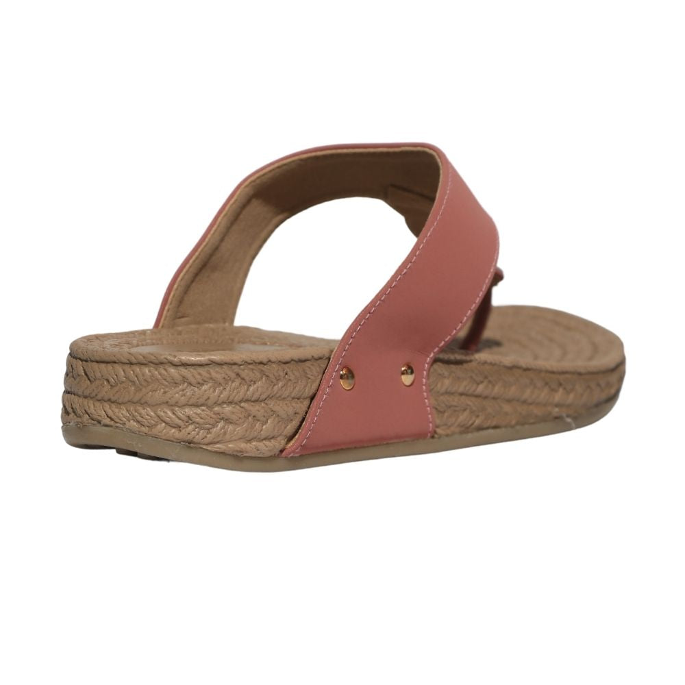 Pink Comfort Wedge Sandals