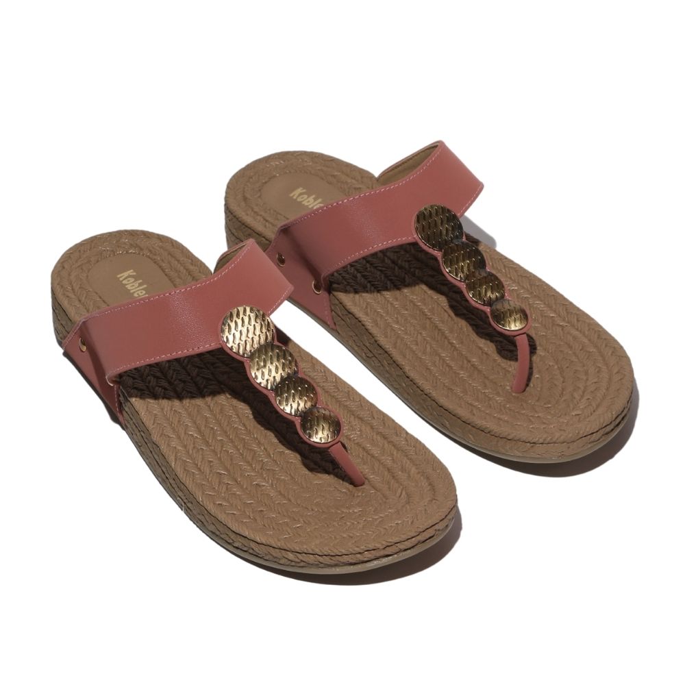 Pink Comfort Wedge Sandals