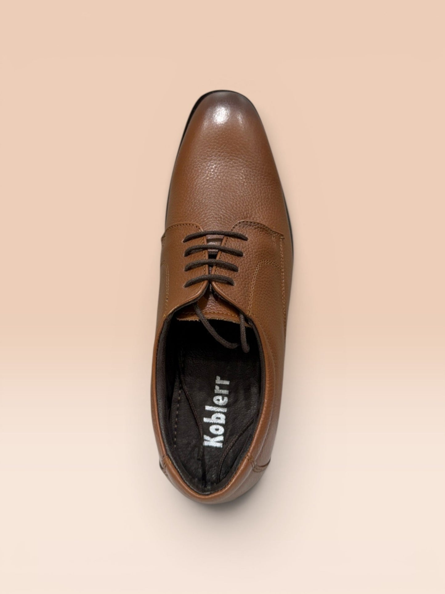 Tan Leather Derby Shoes