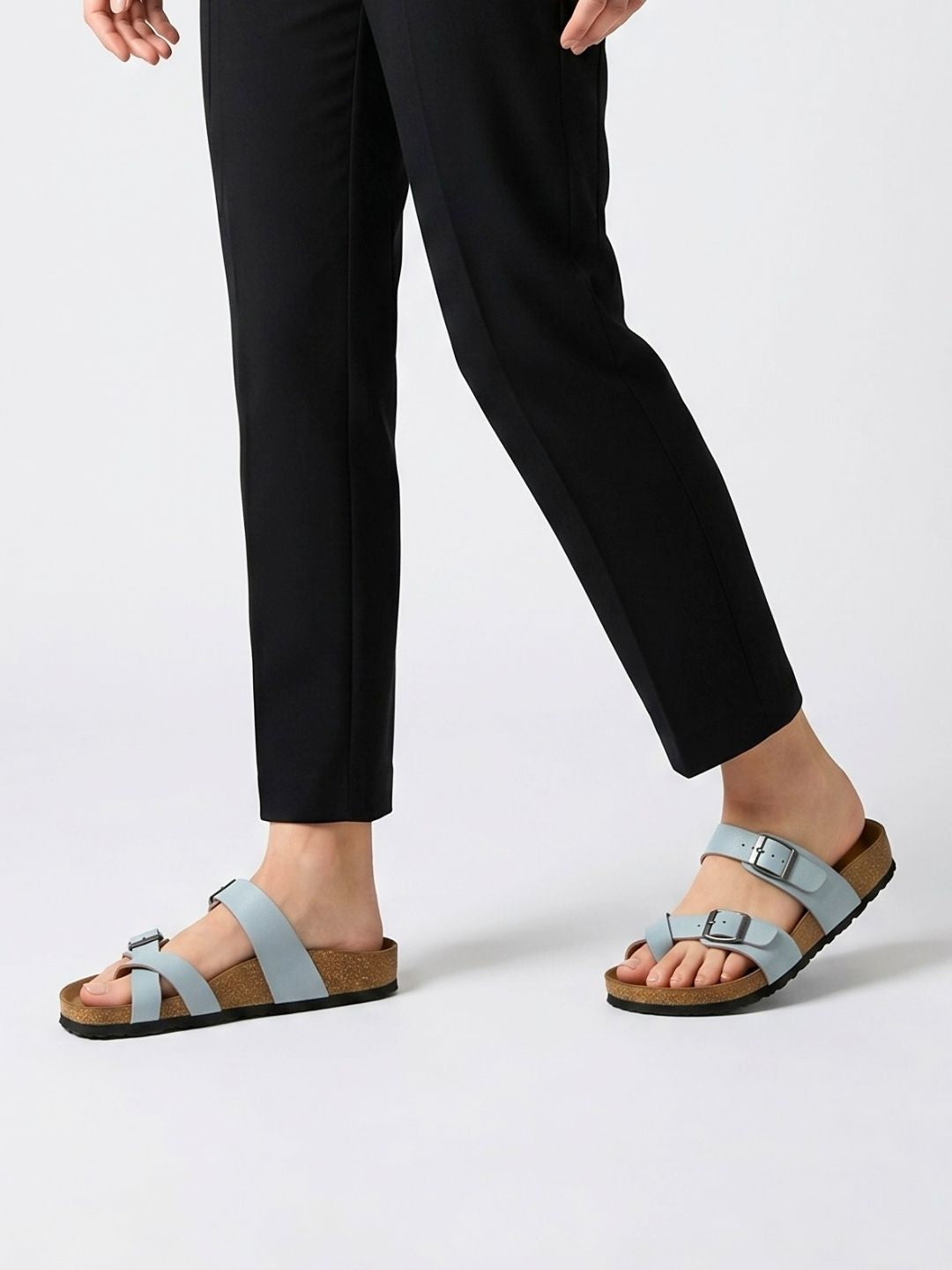 Blue Toe-ring Sandals