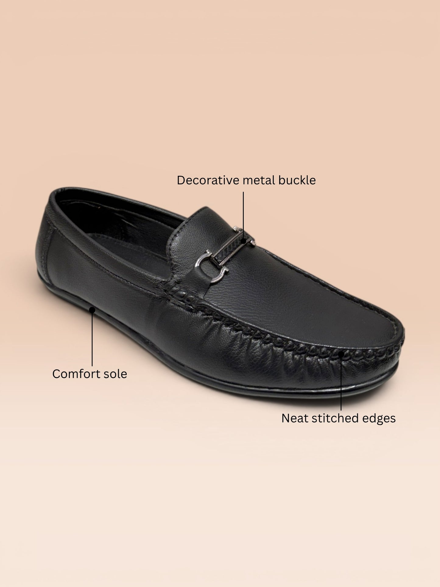 Black Driving Bit Loafers