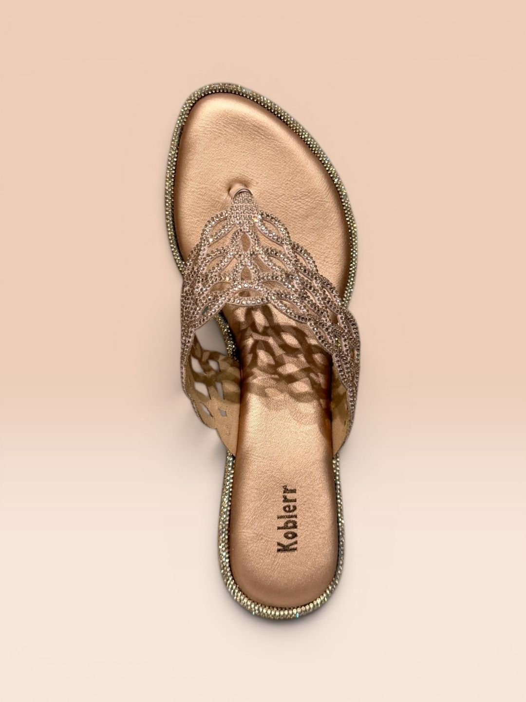 Rose Gold Modern wedge sandals