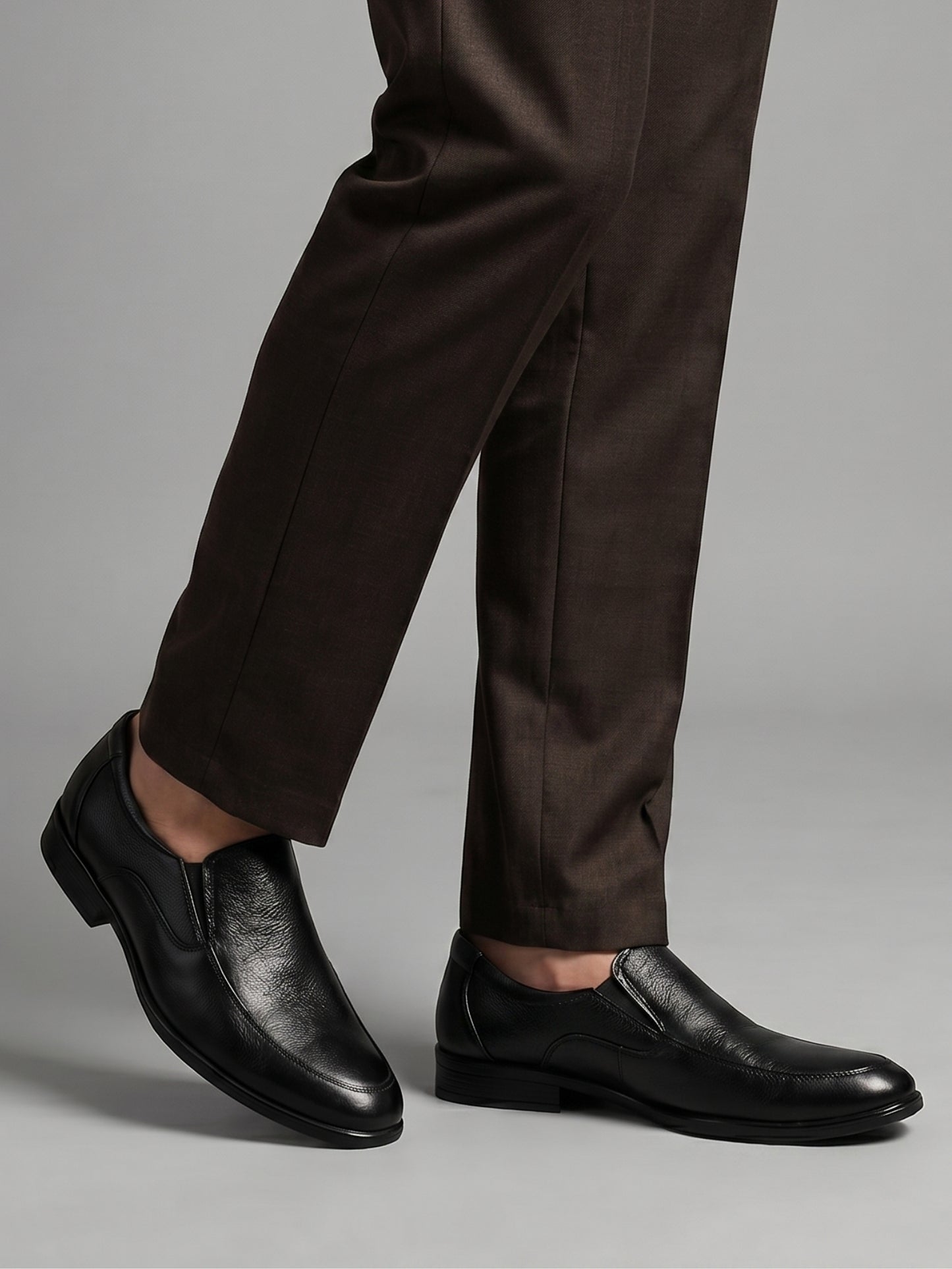Black Ethnic Slip-On Shoes