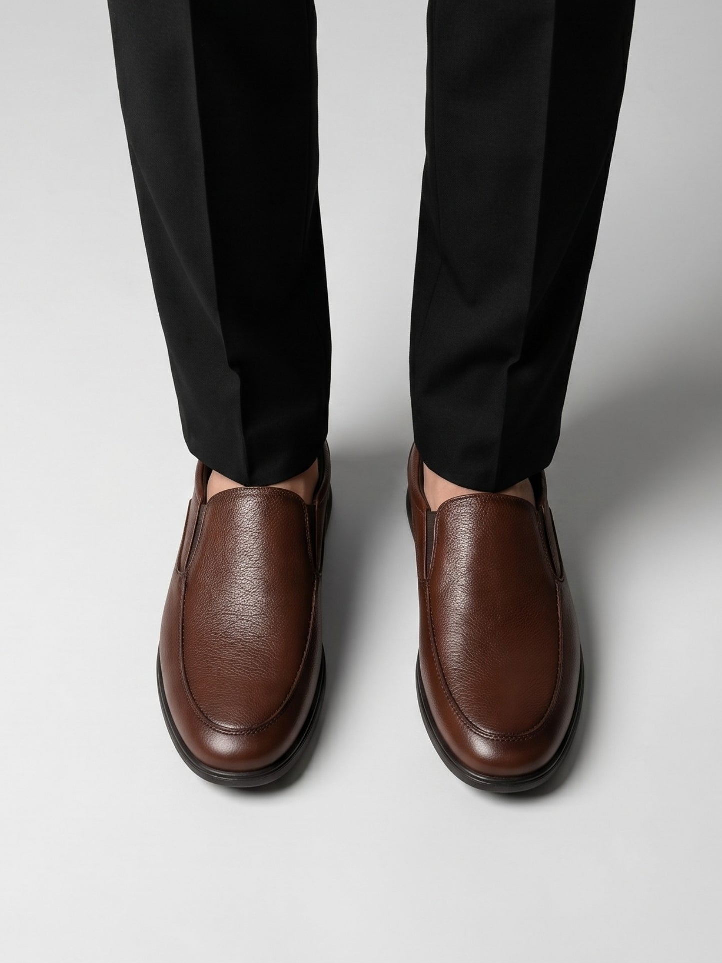 Tan Ethnic Slip-On Shoes