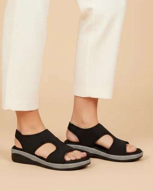 Women Black Comfort Sandals