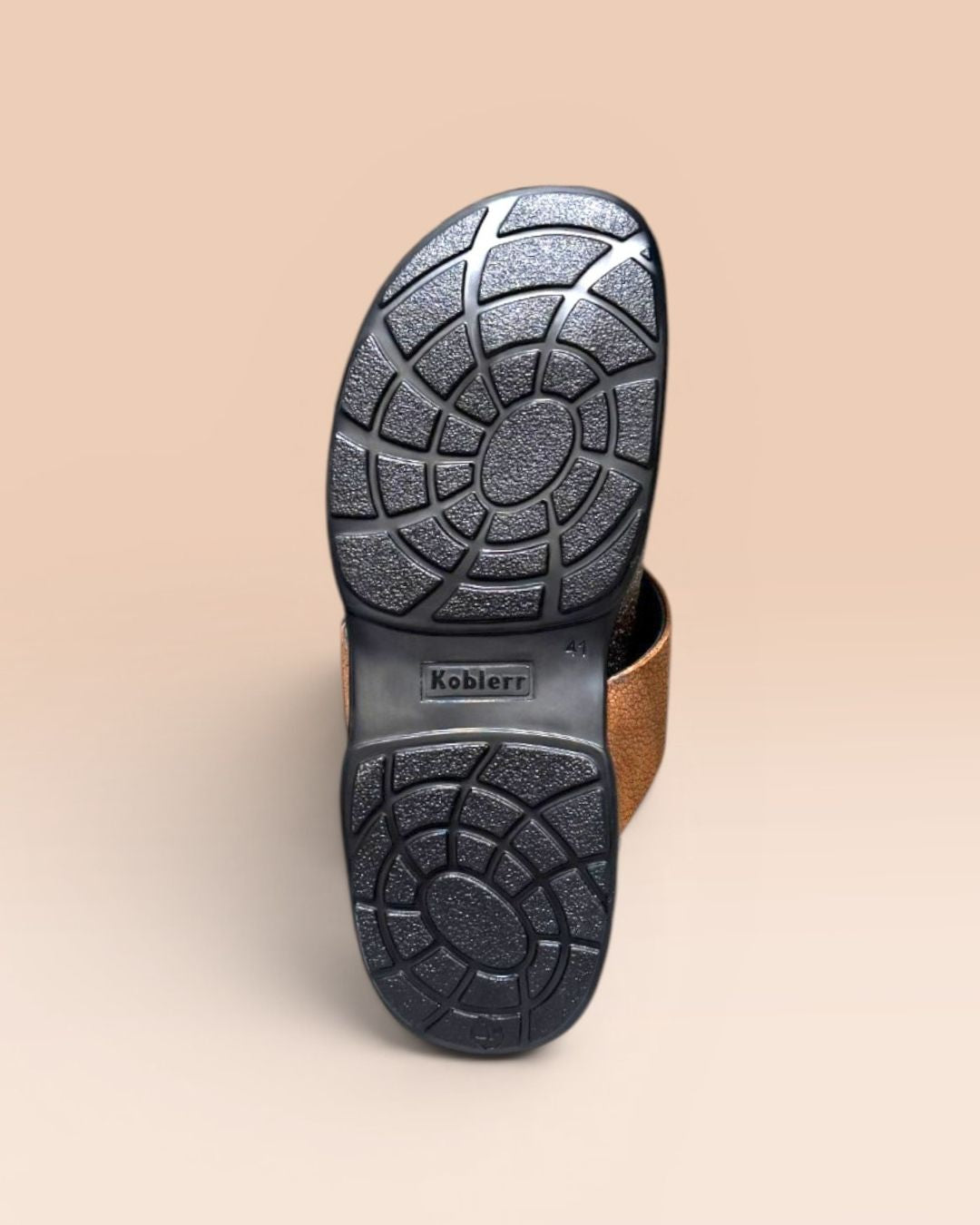 Tan T-strap comfort Sandals