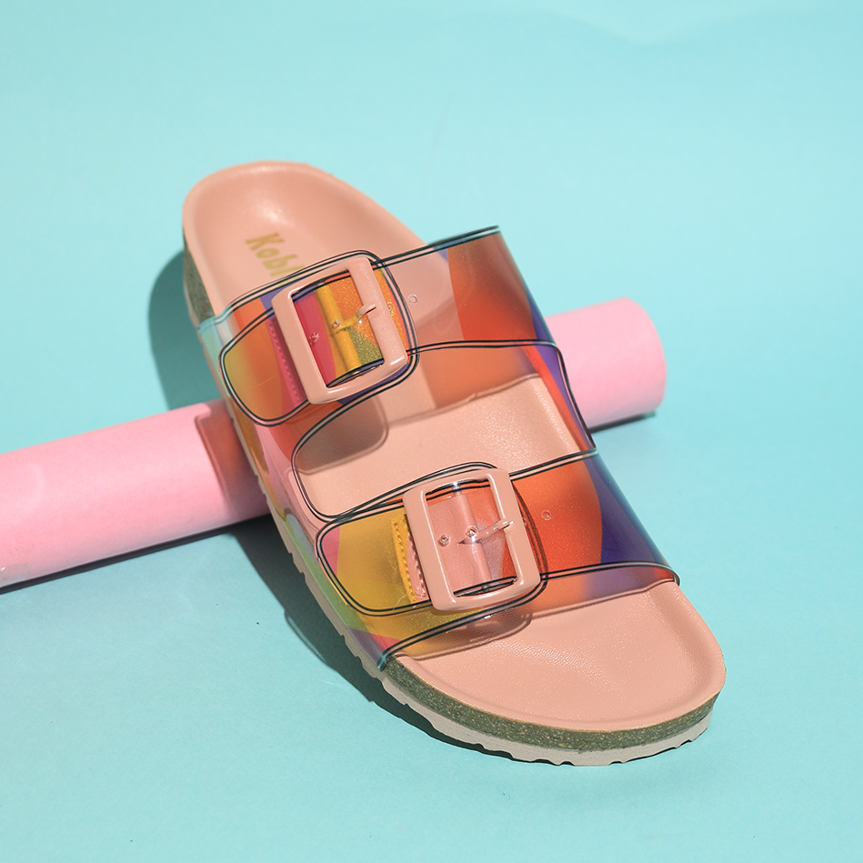 Women’s Abstract Buckle Slides