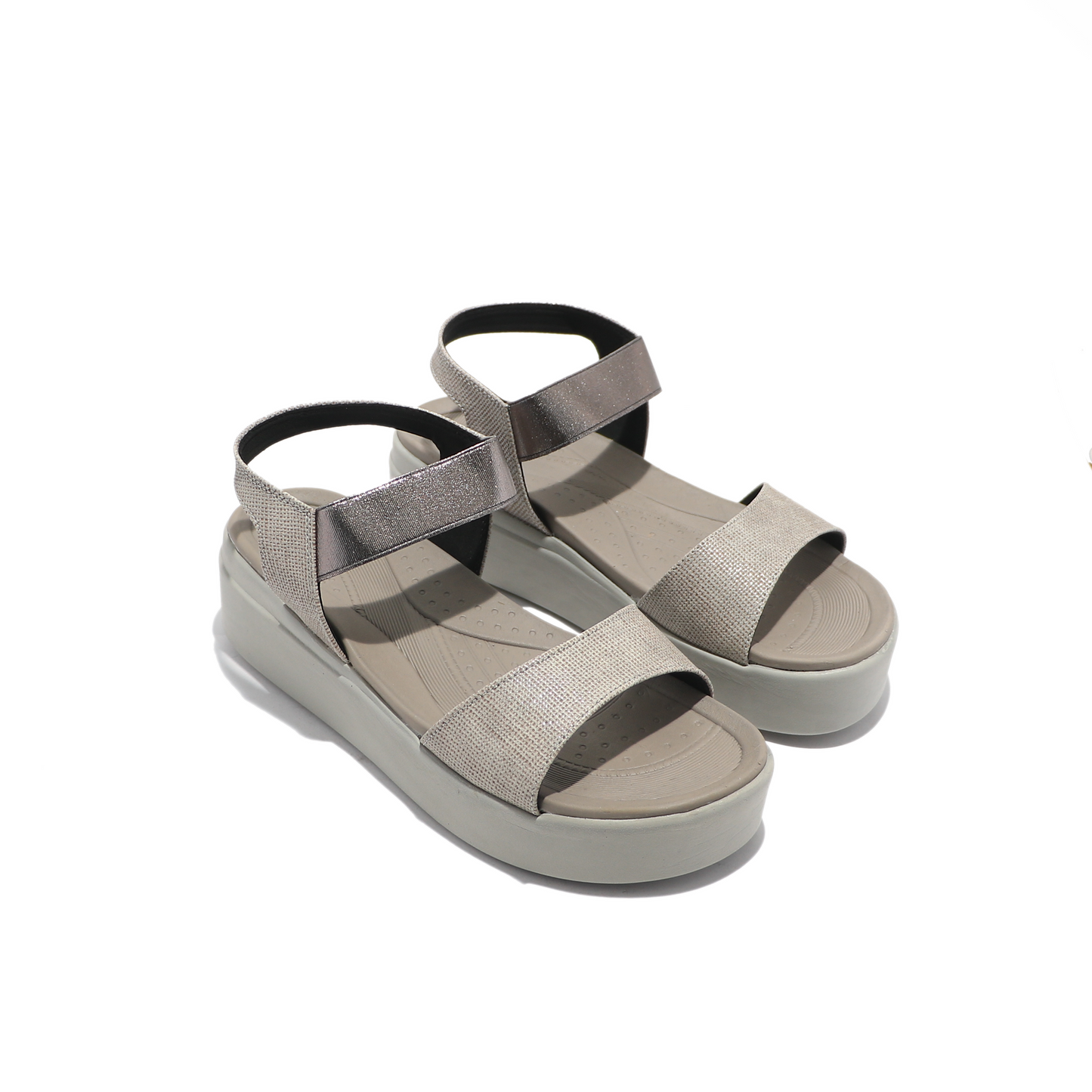 Grey Casual Wedge