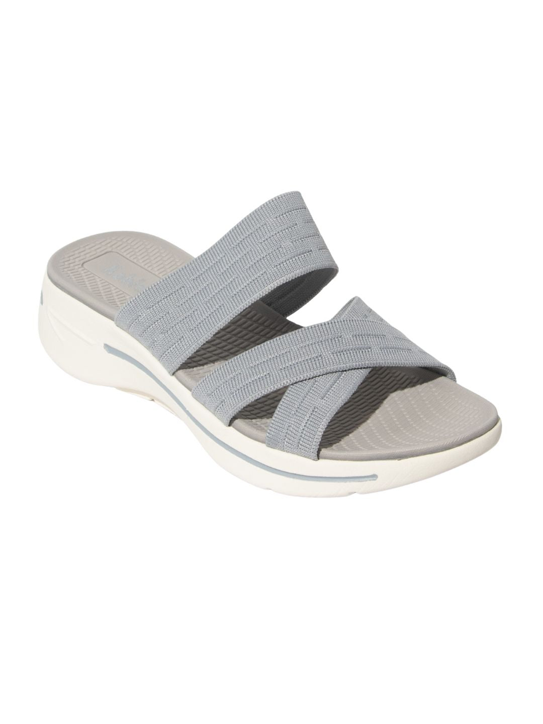 Grey Textured Comfy Slides