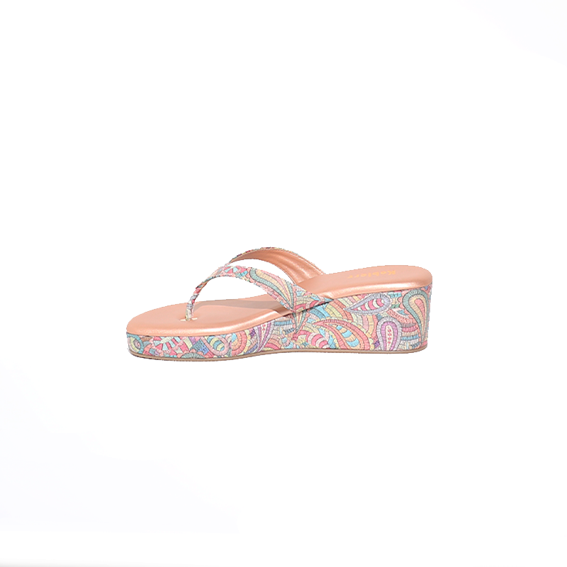 Peach Multicolor Wedges