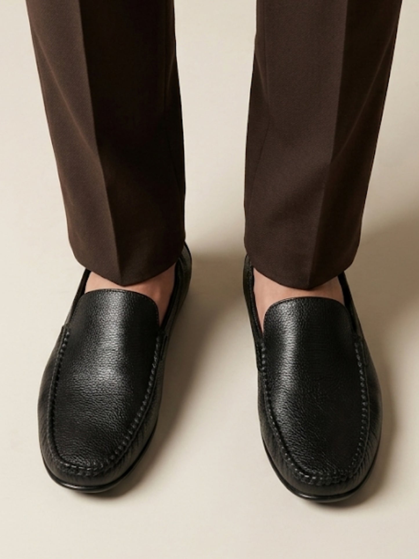 Black Formal Driving Loafers