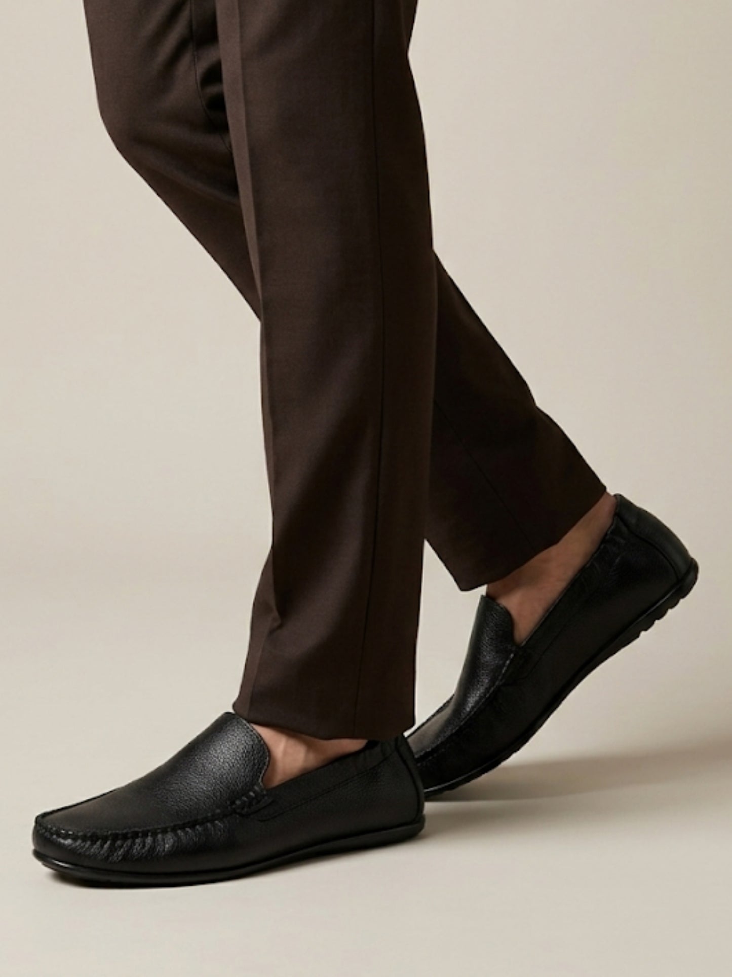 Black Formal Driving Loafers