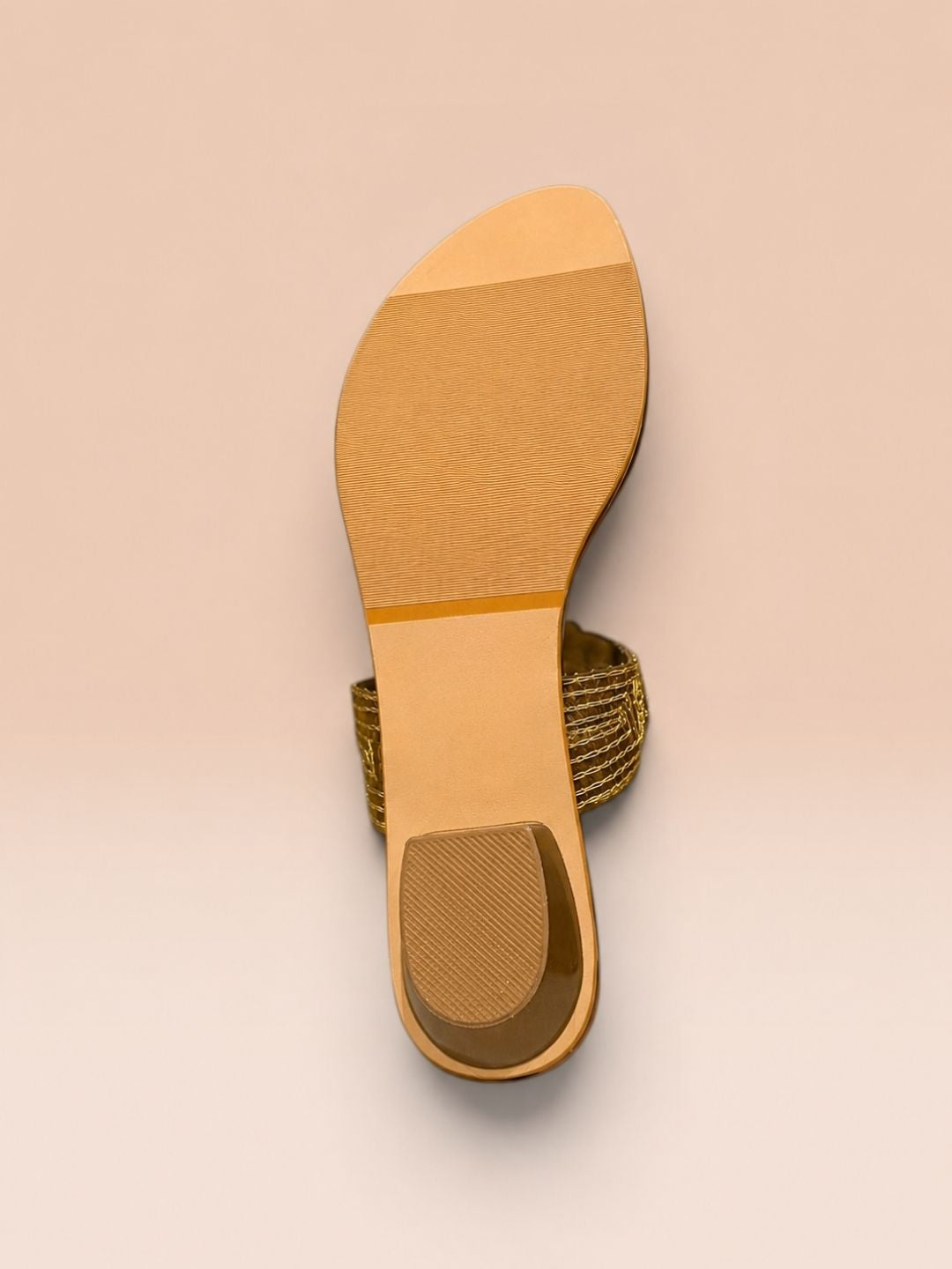 Tan Ethnic Toe-ring heels