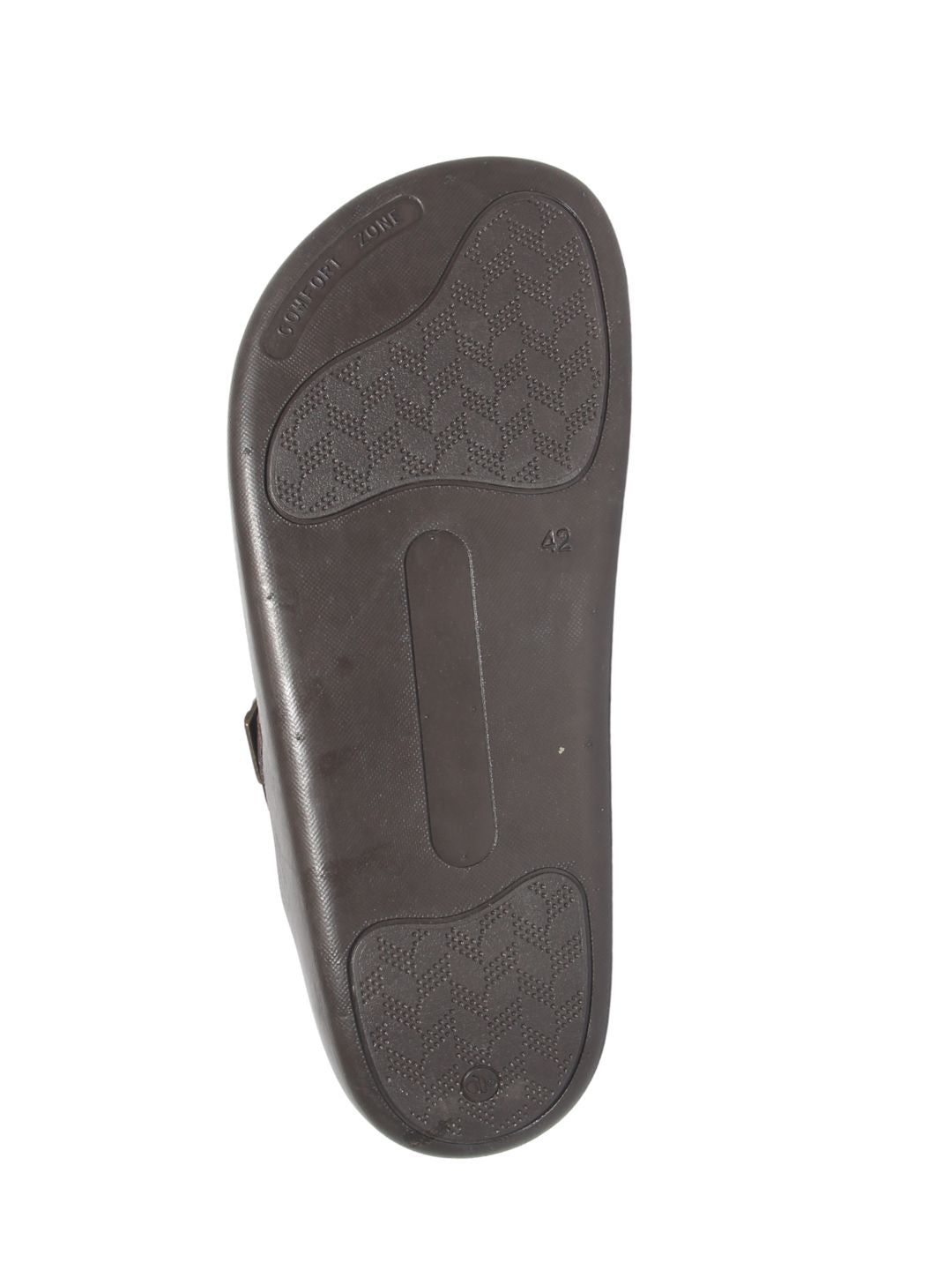 Men's Brown T-Strap Sandals