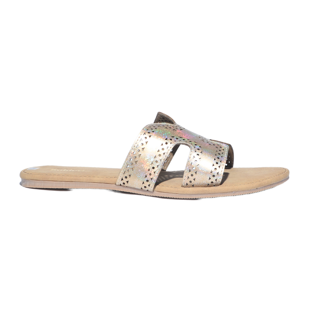 Embellished Slip-On Flat Sandals