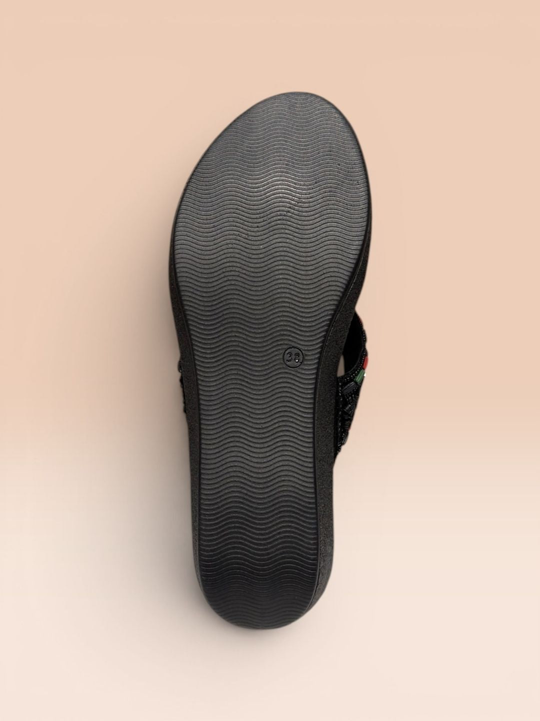 Black Slip-on sandals