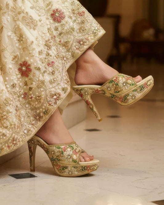 Ethnic Slim Heels