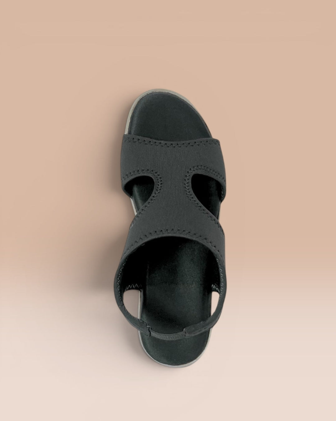 Women Black Comfort Sandals