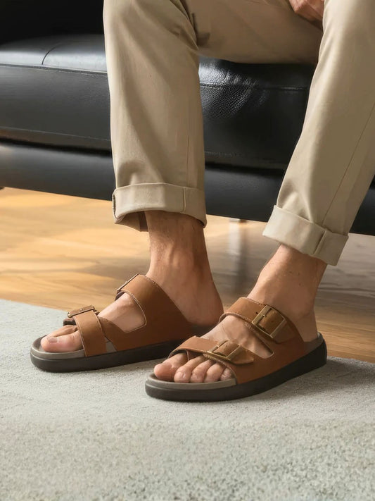 Men's Tan Comfort Sandals