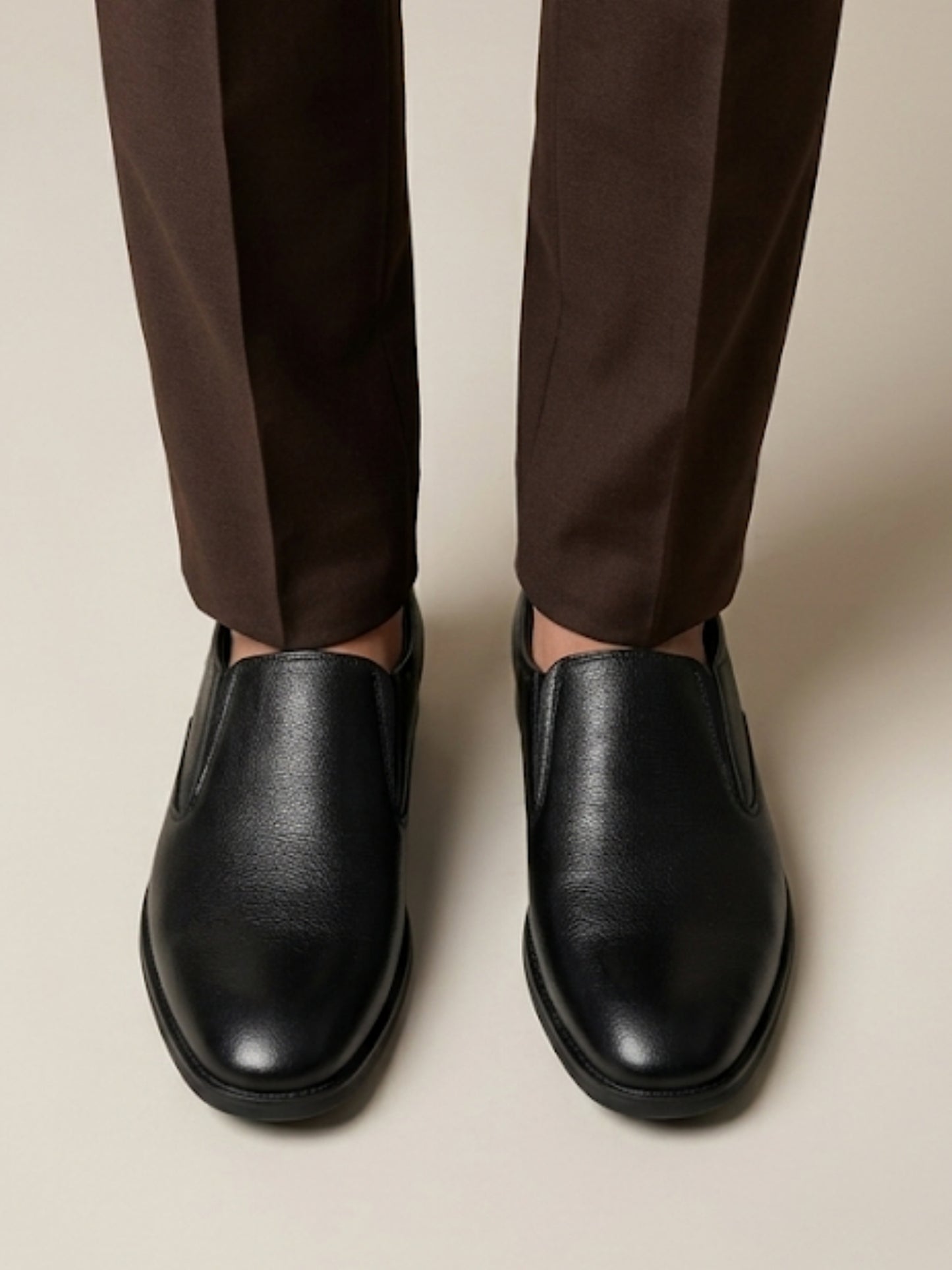 Black Formal Slip-On Shoes